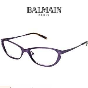 Vintage BALMAIN Paris BL 1020 Eyeglasses Purple Women’s Size 53 16 135